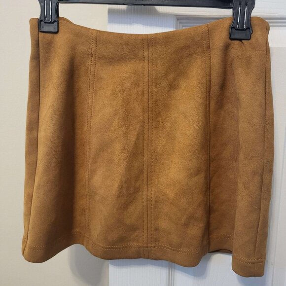 Burnt Orange Zip Skirt - Picture 1 of 3